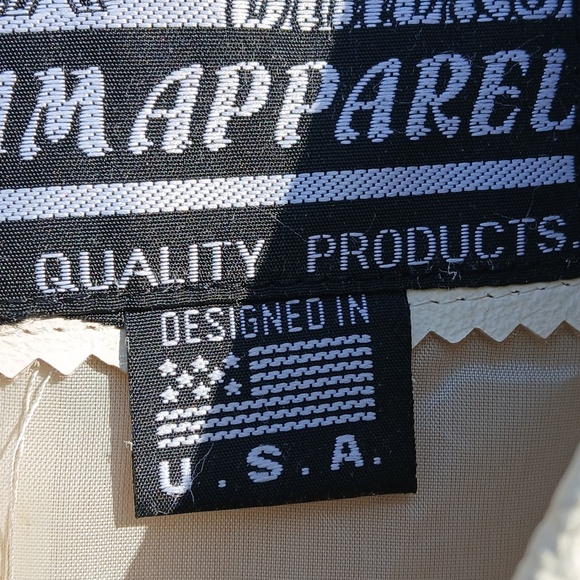 USA BIKERS DREAM APPAREL LEATHER FRINGE JACKET sz M/L - Picture 9 of 14